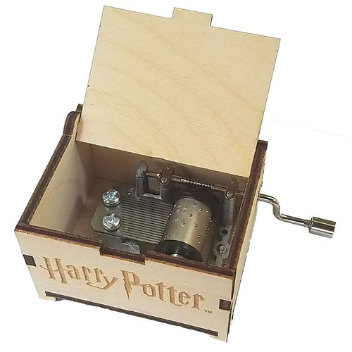 TheLaser'sEdge, Harry Potter Mini Music Box with Movies Hedwig's Theme, Gifts for Women, Men, Birthday, Christmas, Mother’s Day, Anniversary or Merchandise Decor - Standard
