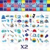 24 Sheets (144 PCS) Swimming Swim Team Temporary Tattoos Stickers, Swimming Swim Team Pool Sport Making Waves Party Favors Supplies Birthday Decorations Gifts for Swimmers Kids Teens Boys Girls