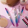 4 Pieces Kolinsky Acrylic Nail Brush Kolinsky Hair Bristles Round Shaped Handle Acrylic Brush Nail Brushes for Acrylic Application Nail Art Brush Nail Manicure Tool Size 6, 8, 10, 12
