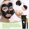 Blackhead Remover Mask, Charcoal Peel Off Face Mask, Blackhead Face Mask, Blackhead Peel Off Mask with Brush for Pore Cleansing and Blackhead Removal, Facial Skin Care for Men & Women, 100g