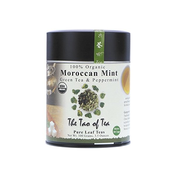 The Tao of Tea, Moroccan Mint Green Tea & Peppermint, Loose Leaf, 3.5-Ounce Tins (Pack of 3)