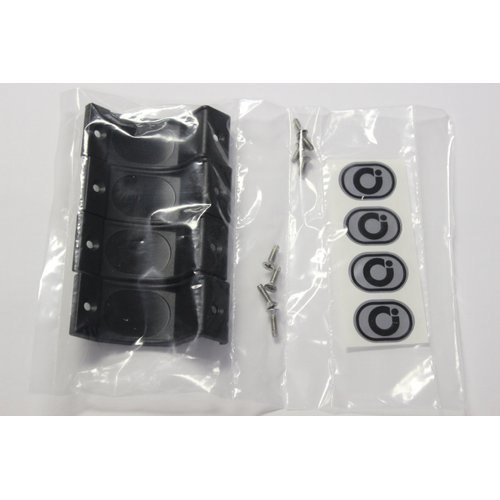 Coastal Shower Doors PP501 Bypass Replacement Nylon Towel Bar Bracket, Black