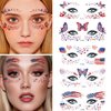 VICIYOO 4th of July Temporary Tattoos 10 Sheets Independence Day Face Tattoos American Flag Butterfly Heart Shapes Tattoo Stickers Patriotic Fake Tattoos for Adults Kids Party Supplies