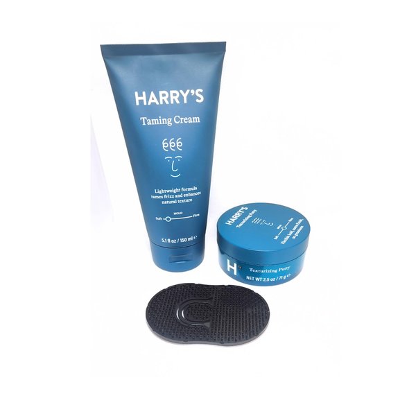Yaco Designs: Style Harrys Hair Taming Cream+Texturizing Hair Putty for Men+bundled pocket comb