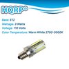 HQRP 7/16" 110V LED Light Bulb Warm White for Brother 634D / 934D / LS-2125 / LX-3125e / RS25 / VX707 / VX857 Sewing Machine
