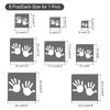 PATIKIL Hand Stencils, 8 Pcs Painting Stencils Reusable Plastic for Painting on Wall, Wood, Fabric