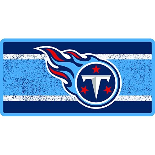 Tennessee Titans Vintage Style Deluxe Acrylic Laser Cut Mirrored License Plate Tag Football