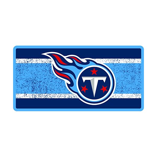 Tennessee Titans Vintage Style Deluxe Acrylic Laser Cut Mirrored License Plate Tag Football
