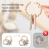 YIVEKO Baby Teether Rings Silicone Teethers for Babies Multi Use Baby Toy Rings Teething Toys for Infants Baby Chew Toys Baby Teething Rings for Infant Boys and Girls 3 Pack-Blush