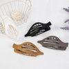 Flat Hair Clips for Women, 4pcs Curved Side Slid Claw Clips for Thick Thin Hair, Strong Hold Alligator Hair Clips No Slip Grip Matte Neutral Hair Accessories for Women Girls
