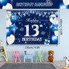 13th Birthday Decorations Boys Girls, 149PCS Happy Birthday Party Supplies Including Backdrop, Balloon Arch/Garland Kit, Tabblecloth, Banner