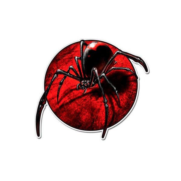 GT Graphics Black Widow Spider - 12" Vinyl Sticker Waterproof Decal