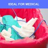 JMU 25pcs Biohazard Waste Bags 4 Gallon 17" x 17", 1.5 Mil Red Biohazard Waste Disposal Bag