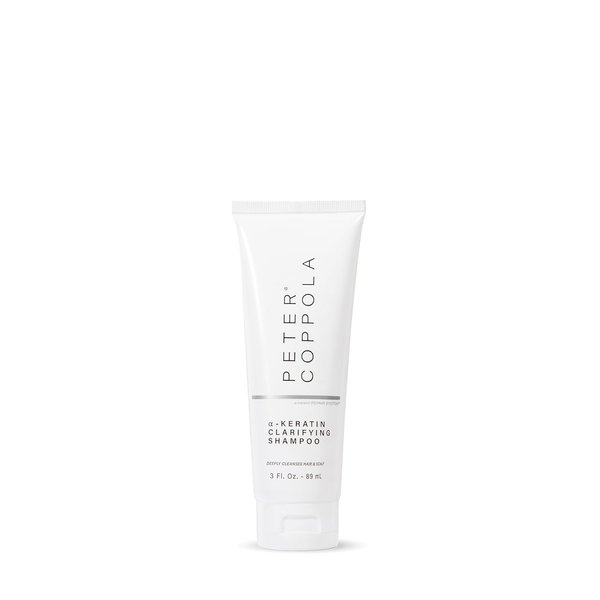 PETER COPPOLA a-Keratin Clarifying Shampoo - Travel Size - Gentle And Deep Cleansing Sulfate Free Shampoo Removes Build Up, Oil, And Excess Product From Hair And Scalp And Reduces Oily Hair (3 Fl Oz)