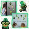 Copkim 30 Sets St. Patrick's Day DIY Craft Kit for Kids St. Patrick's PET Magnet DIY Craft Make Your Own Pets Craft for Kindergarten Preschool St. Patrick's Day Classroom Home Activity Party Supplies