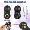 24 Pcs Pad Classic Retro Controller Game Pad Controller Handheld Controller Sensory Educational Toy Controller for Relieving Stress ADHD ADD OCD Autism Anxiety (Solid Style)