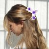 AMCAMI 4 Pcs Flower Hair Clips Hair Clips for Women Claw Clips for Thick Hair Hair Claw Clips Hair Clips for Thin Hair Beach Accessories for Women Cute Hair Clips Hawaiian Flower Hair Clips Hair Claw