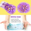 6 Pack Jelly Cube Crunchy Slime Kit, with Yellow, Pink, Purple, Green & Blue Clear Crunchy Slime, Super Soft Sludge Toy with Cute Charms, Party Favors Christmas Slime for Girls and Boys