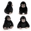WEIGEDU Black Gorilla Stuffed Animals, Stuffed Gorilla, Gorilla Apes Plush Toys for Boy Girl Kids Birthday, 12 inches