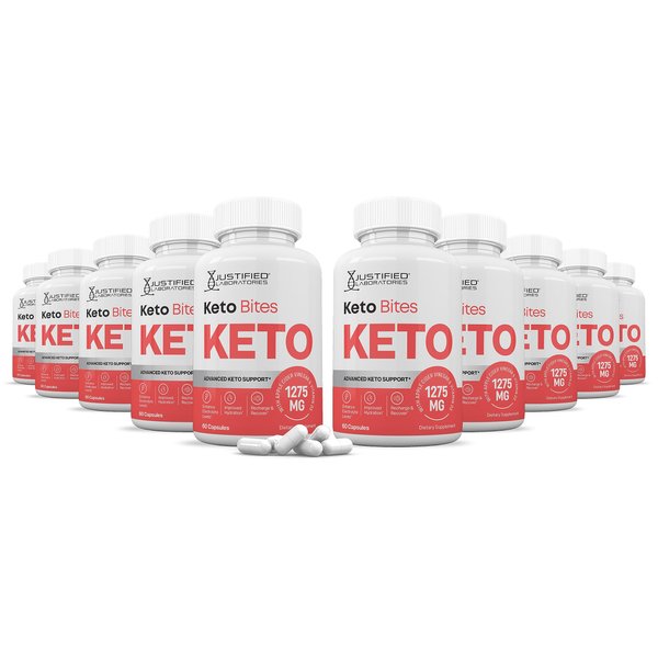 Justified Laboratories (10 Pack) Keto Bites ACV Pills 1275MG Formulated with Apple Cider Vinegar Keto Support Blend Alternative to Gummies 600 Capsules