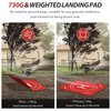 FPVtosky Nighttime Reflective Drone Landing Pad, Fast-fold Double Sided Waterproof Landig Pad Weighted for DJI Mini 5 Pro/ 4/3 Pro/Mini 4k / Mavic 4 / Air 3s/ Avata 2/ Neo/Flip(25 in)