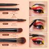 Jessup Eye Brushes Set, Vegan Makeup Brushes with Concealer Powder Eyeshadow Blending Eyeliner Spoolie Brush, 16pcs Premium Synthetic Black Cosmetic Brush T272