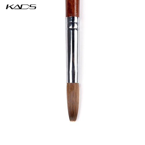 KADS Kolinsky Sable Acrylic Nail Art Brush Red Wood Pen Nail Brush for Nail Art Manicure Tool (16#)