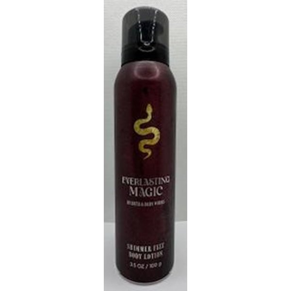 Generic Everlasting Magic Shimmer Fizz Body Lotion 3.5 Oz Halloween, Maroon, Gold and White