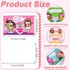 40 Pack Scratch-Off Valentine Jokes Cards for Kids with Envelopes Stickers Sweet Food Valentine's Day Exchange Cards Jokes for School Classroom Candy Donut Ice Cream Exchange Gift Games Party Favor