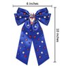 Boderier 4th of July Hair Bows for Women Red White Blue Stars Hair Bow Clips Jeweled Patriotic Ribbon Hair Clips Independence Day Hair Accessories Fourth of July Party Favors Star Blue
