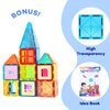 Anbalulu Magnetic Building Tiles,Magnet Building Set,Magnetic Blocks, 3D STEM Stacking Toys, Magnets Toy for Kids Boys Girls