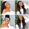 GDWIGS Long Wavy Headband Wig for Black Women Synthetic Headband Wigs 180% Density Body Wave Headband Wig Full Ends Glueless Headband Wigs Heat Resistant 22inch