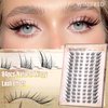 Cat Eye Lash Clusters Kit Natural Eyelash Extension Kit Wispy Lash Clusters Manga Lashes Kit C Curl Cluster Eyelash Extensions Left&Right Eyelash Clusters Kit with Bond and Seal by Winifred