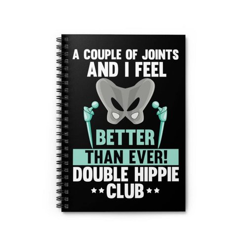 Spiral Notebook Hilarious Pelvis Joint Legs Surgical Recuperation Healing Humorous Limb One Size
