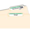 Avery Green File Folder Labels for Laser and Inkjet Printers with TrueBlock Technology, 2/3 inches x 3-7/16 inches, Box of 1500 (5866)