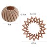 LAIYOHO 3 Pcs Bird's Nest Shaped Hair Bun Rings Hair Claw Clips High Ponytail Holders Hair Accessories for Creating Updos
