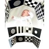 Samuel Sensory Board for Babies - Supersized Black and White Baby Cards for Developmental Newborn Tummy Time Toys - 100cm Newborn Black & White Toys for 0-3 Months & Older - Thick Stand Up Board No. 1