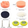 3 Inch Sandpaper Grit 60-10000 Wet Dry Sander Sheets with 1/8"&1/4"Shank Backer Plate and Soft Foam Buffering Pad Grinding Abrasive Sponge Sanding Disc Pad Kit for Wood Metal Mirror Jewelry Car 128pcs