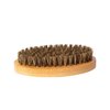 Natural Soft Bristle Hair Brush - Medium/Stiff Bristle Brush 360 Palm Sized Wave Brush