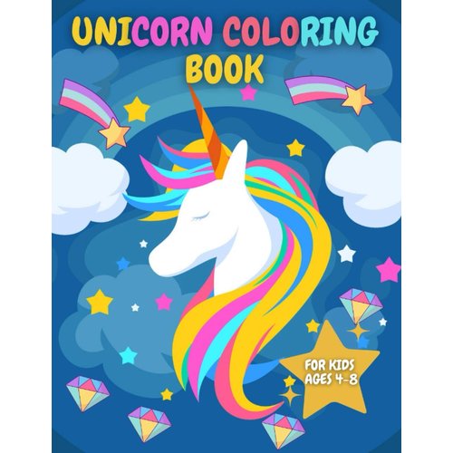 Unicorn Coloring Book for Kids Ages 4-8: 50 Unique Designs to Color |