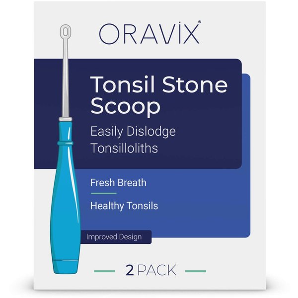 LED Tonsil Stone Remover | Bad Breath Cure | Easily Navigate Tonsil Crypts | Tonsil Stones Removal Tool with 3 Nozzles | Tonsil Cleaner | Curettage Pick | Tonsil Stone Removal | Oral Hygiene | ORAVIX