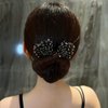 2 PACK Rhinestone Pearl Hair Bun Maker, Elegant Lazy Hair Curler, Crystal Hair Bun Maker, French Hairstyle Twist Bun Maker, Elegant Hair Accessories For Women Girls
