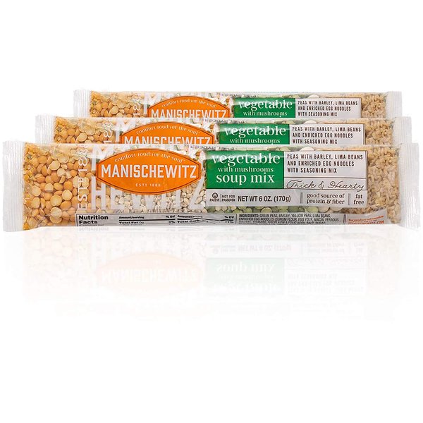 Manischewitz Cello Vegetable with Mushrooms Soup Mix 6oz (3 Pack) Reduced Sodium