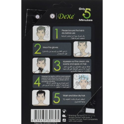 Instant Hair Dye - Black Hair Shampoo - (3) Black Colour - Simple to Use - Last 30 days - Natural Ingredients