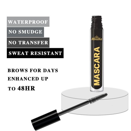 MENAKA Mascara Volumizing, Lengthening, Defining, Curling, Waterproof Mascara Set, Holiday Gift for Beauty Lovers,Vegan & Cruelty-Free,Black,2 Count