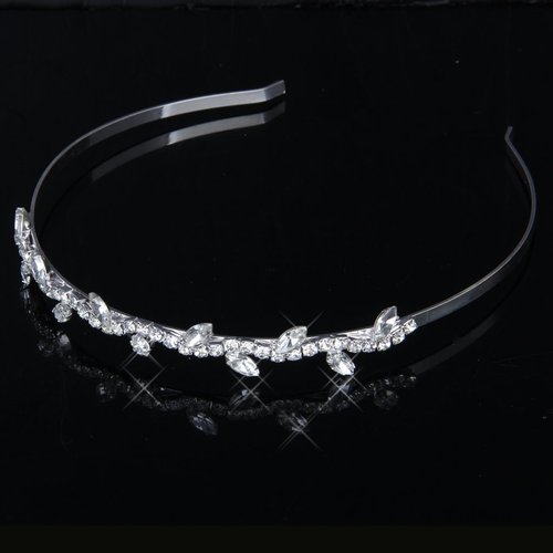 CJESLNA Bridal Bridesmaid Flower Girl Branch Headband Wedding Tiara