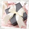 woric Double Faced Ivory Ribbon 1 1/2 inch 30 Yards Cream Satin Ribbon for Flower Bouquet Bows Crafts Gift Wrapping Wedding Home Decorations