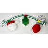Glory To Dog Christmas Ornament Rope Dog Toy Fun Plush Dog Chew Toy, Squeaky Interactive Dog Toy for Puppy Small Medium Pets Dogs