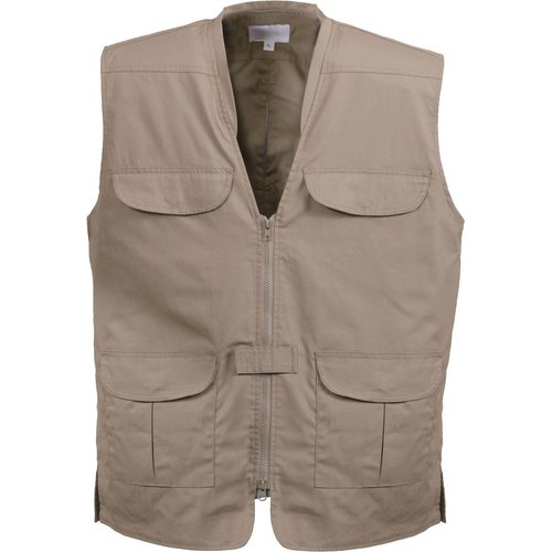 Rothco Men's Lightweight Professional CCW Concealed Carry Vest, Khaki, Medium