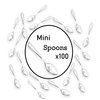 Tasting Mini Spoon - LORESO 100CT Mini Plastic Clear Spoons For Dessert, Ice Cream, Yogurt & Appetizer - BPA Free, Reusable 3.8Inches